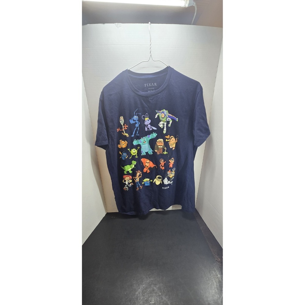 Disney PIxar Character Graphic Tshirt,‎ Mens, Navy, Sz L